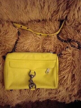 Rebecca Minkoff Yellow Leather Crossbody Bag